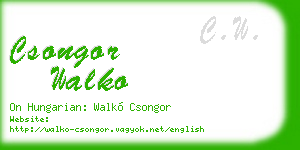csongor walko business card