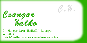 csongor walko business card